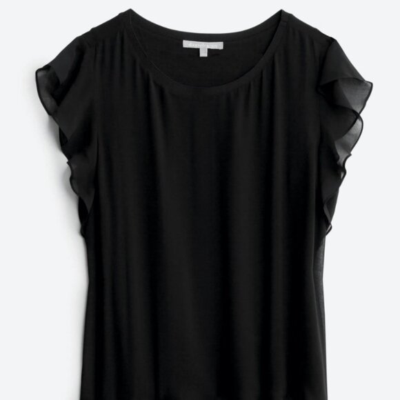 Daniel Rainn Herina Flutter Detail Overlay Blouse - Picture 1 of 4